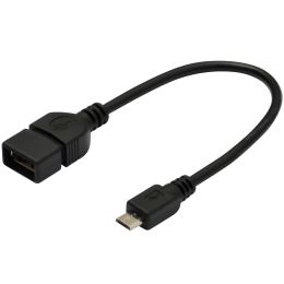 DIGITUS USB 2.0 Adapterkabel, Micro USB-B - USB-A, 0,2 m
