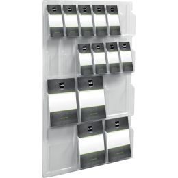 helit Wanddisplay the clearly, 12x 1/3 DIN A4 + 6x DIN A4