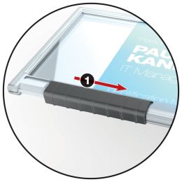 DURABLE Ausweishalter PUSHBOX DUO, transparent