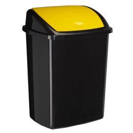 CEP Abfallbehlter ROSSIGNOL, mit Einwurfklappe, 50 L, gelb