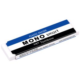 Tombow Kunststoff-Radierer MONO smart, wei, extra schmal