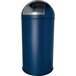 helit Metall-Abfalleimer the dome, 50 Liter, wei