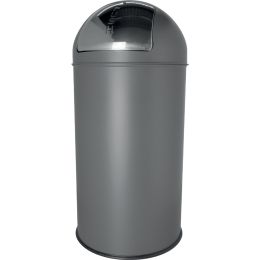 helit Metall-Abfalleimer the dome, 50 Liter, wei