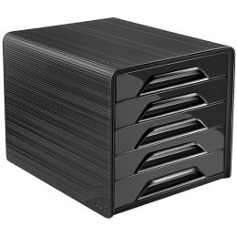 CEP Schubladenbox Smoove CLASSIC, 5 Schbe, schwarz