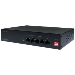 LogiLink Desktop Fast Ethernet PoE Switch, 5-Port