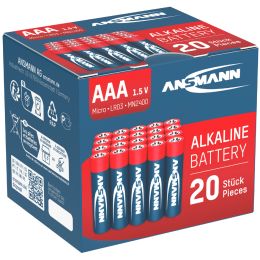 ANSMANN Alkaline Batterie RED,Micro AAA, 20er Blister