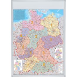 FRANKEN Deutschland Postleitzahlen-Karte, pinnbar