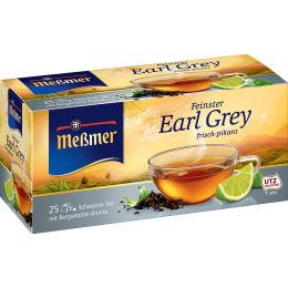 Meßmer Schwarzer Tee Earl Grey, 25er Packung