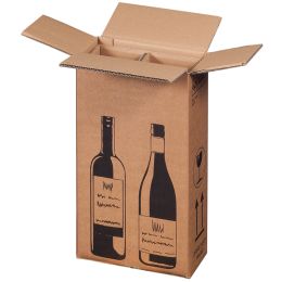 SMARTBOXPRO Flaschen-Versandkarton, fr 2 Flaschen