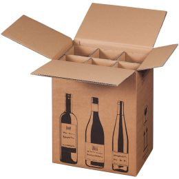 SMARTBOXPRO Flaschen-Versandkarton, fr 2 Flaschen