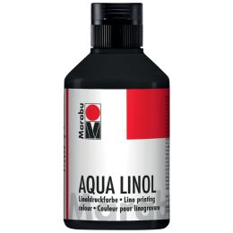 Marabu Aqua-Linoldruckfarbe, mittelgelb, 250 ml