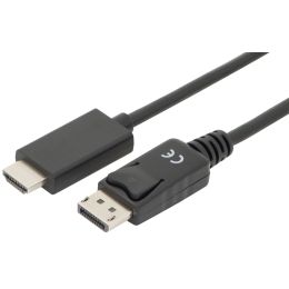 DIGITUS DisplayPort 1.2 Adapterkabel, DP - HDMI-A, 1,0 m