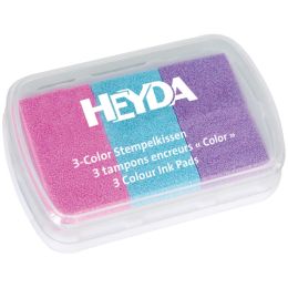 HEYDA Stempelkissen 3-Color, limone/hellgrn/dunkelgrn