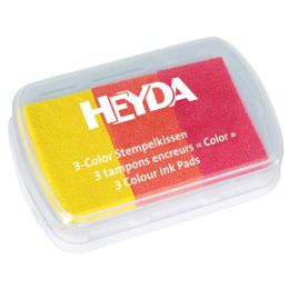 HEYDA Stempelkissen 3-Color, rosa/hellblau/flieder