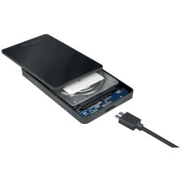 LogiLink 2,5 SATA Festplatten-Gehuse, USB 3.0, schwarz