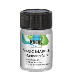 KREUL Marmorierfarbe Magic Marble, silber, 20 ml