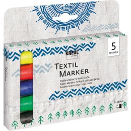 KREUL Textilmarker medium, 5er-Set