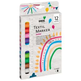 KREUL Textilmarker medium Junior, 12er-Set