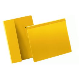 DURABLE Kennzeichnungstasche, mit Falz, DIN A4 quer, gelb