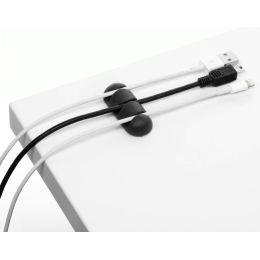 DURABLE Kabel-Clip CAVOLINE CLIP 3, 3 USB-Kabel, graphit