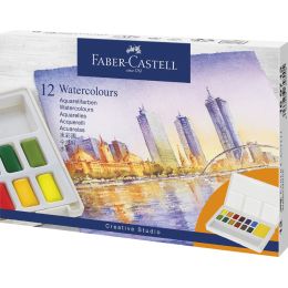 FABER-CASTELL Aquarellfarbe in Npfchen, 24er Etui