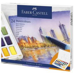 FABER-CASTELL Aquarellfarbe in Npfchen, 36er Etui