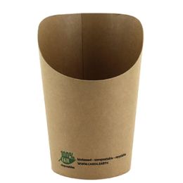 PAPSTAR Wrap-Cup pure, rund, 230 ml, braun