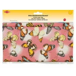 KLEIBER Wäscheklammerbeutel Schmetterlinge