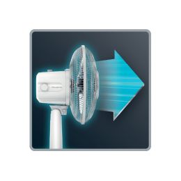 ROWENTA Tisch-Ventilator Essential+ VU2310, silber / wei
