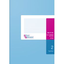KÖNIG & EBHARDT Spaltenbuch DIN A5, 2 Spalten, 40 Blatt