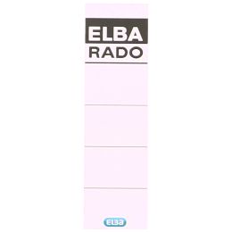 ELBA Ordnerrücken-Einsteckschild, extra kurz/breit, weiß