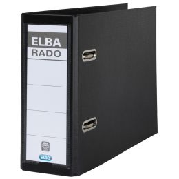 ELBA Ordner rado plast - DIN A5 quer, Rckenbr.: 75 mm, sw