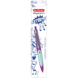 herlitz Druckkugelschreiber my.pen, hellblau/dunkelblau