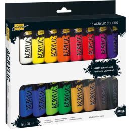 KREUL Acrylfarbe SOLO Goya Acrylic, 20 ml, 16er-Set