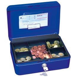 WEDO Geldkassette mit Clip, Gre 2, blau