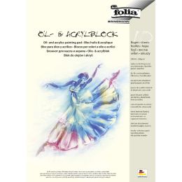 folia Öl- und Acrylblock, DIN A3, 290 g/qm, 10 Blatt