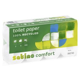 satino by wepa Toilettenpapier Comfort, 2-lagig, hochwei