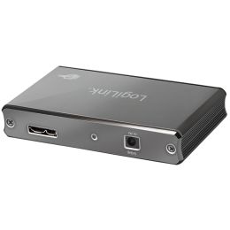 LogiLink USB 3.0 Hub mit Netzteil, 4 Port, Aluminiumgehuse