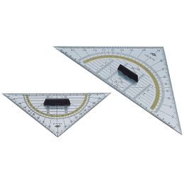 WEDO Geometriedreieck, Hypotenuse 160 mm, abnehmbarer Griff