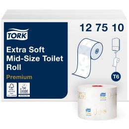 TORK Midirollen-Toilettenpapier, 3-lagig, weiß, 70 m
