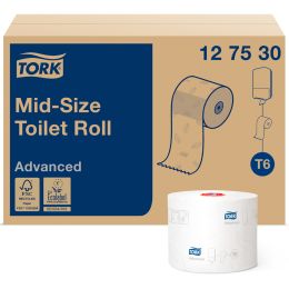 TORK Midirollen-Toilettenpapier, 2-lagig, wei, 100 m