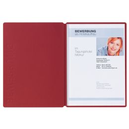 PAGNA Bewerbungsmappe Solo, DIN A4, aus Karton, rot