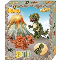 Hama Bgelperlen midi 3D Dinos, Geschenkpackung