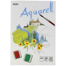 herlitz Aquarell-Block, 210 x 298 mm, Inhalt: 20 Blatt