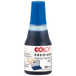 COLOP Stempelfarbe 801, für Stempelkissen, 25 ml, blau