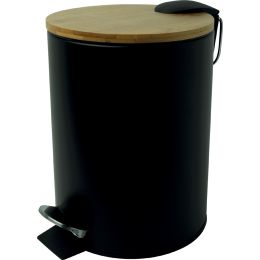 helit Tret-Abfallbehlter the bamboo, 3 Liter, schwarz
