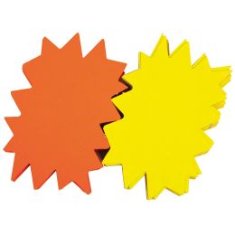 APLI Signal-Etiketten Stern, gelb/orange, 240 x 320 mm