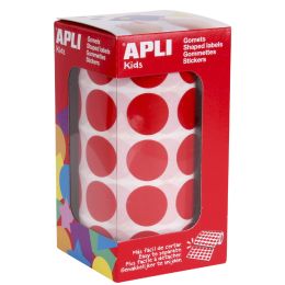 APLI Kids Sticker Creative Rund, auf Rolle, rot