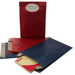 APLI Geschenkumschlge - aus Kraftpapier, gro, rot