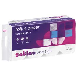 satino by wepa Toilettenpapier Prestige, 3-lagig, hochwei